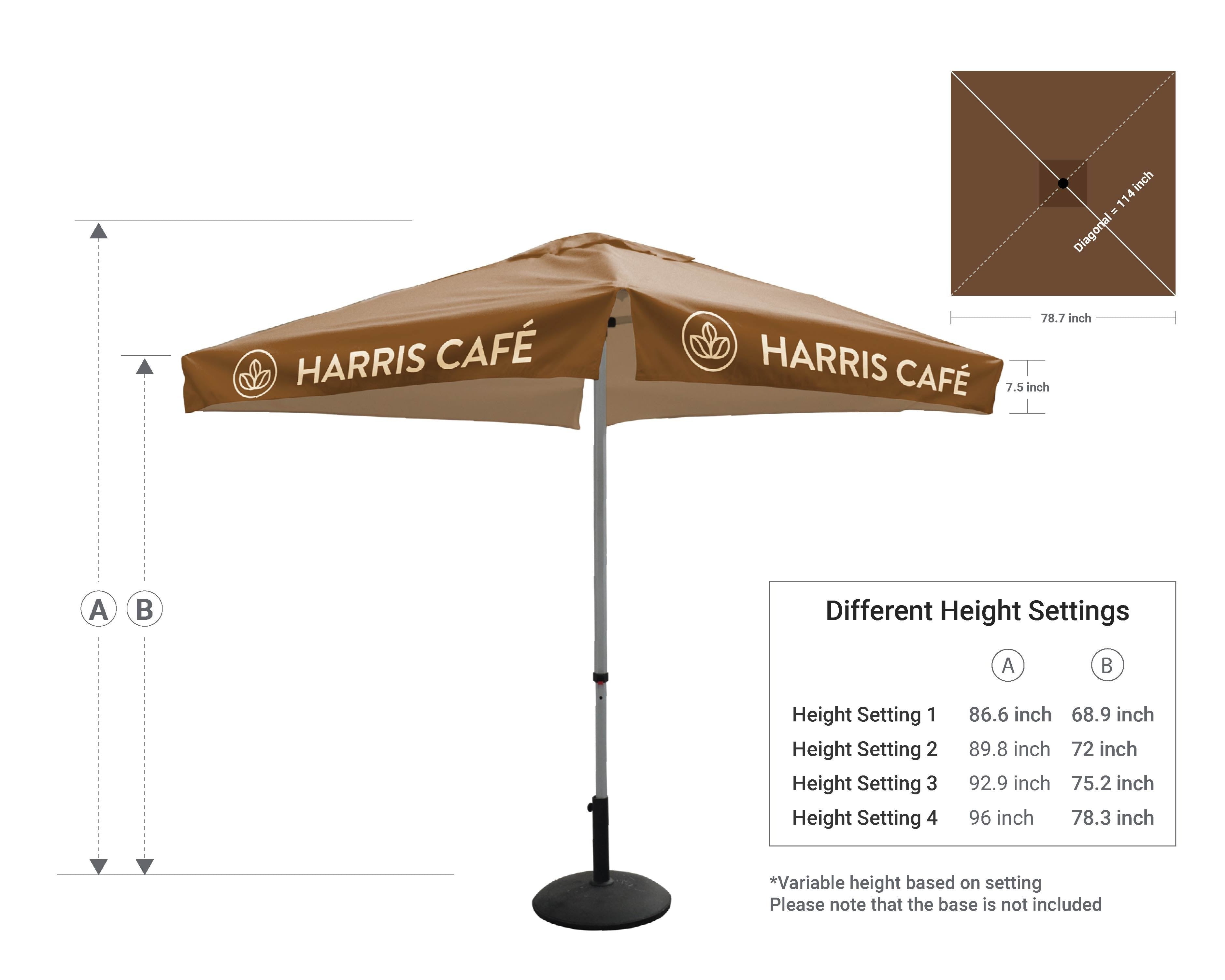 Printed Market Umbrellas - Fabric Sign Guys